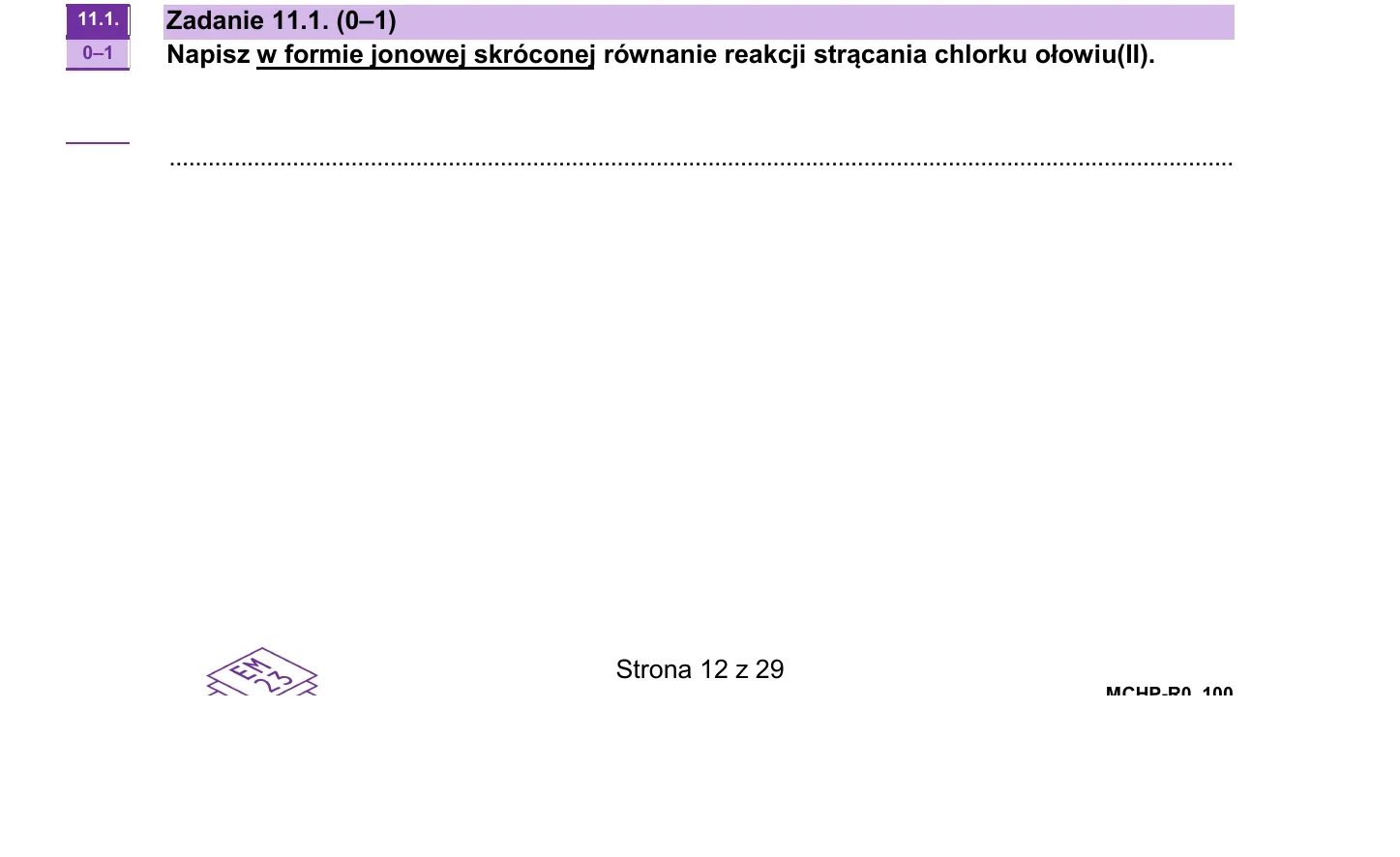 Zadanie 11 - chemia 2023 PR