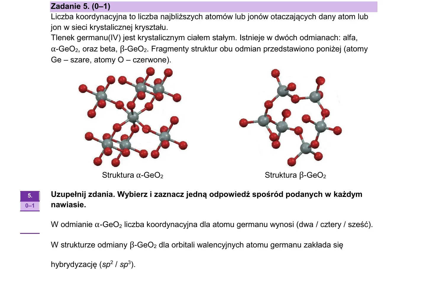 Zadanie 5 - chemia 2024 PR