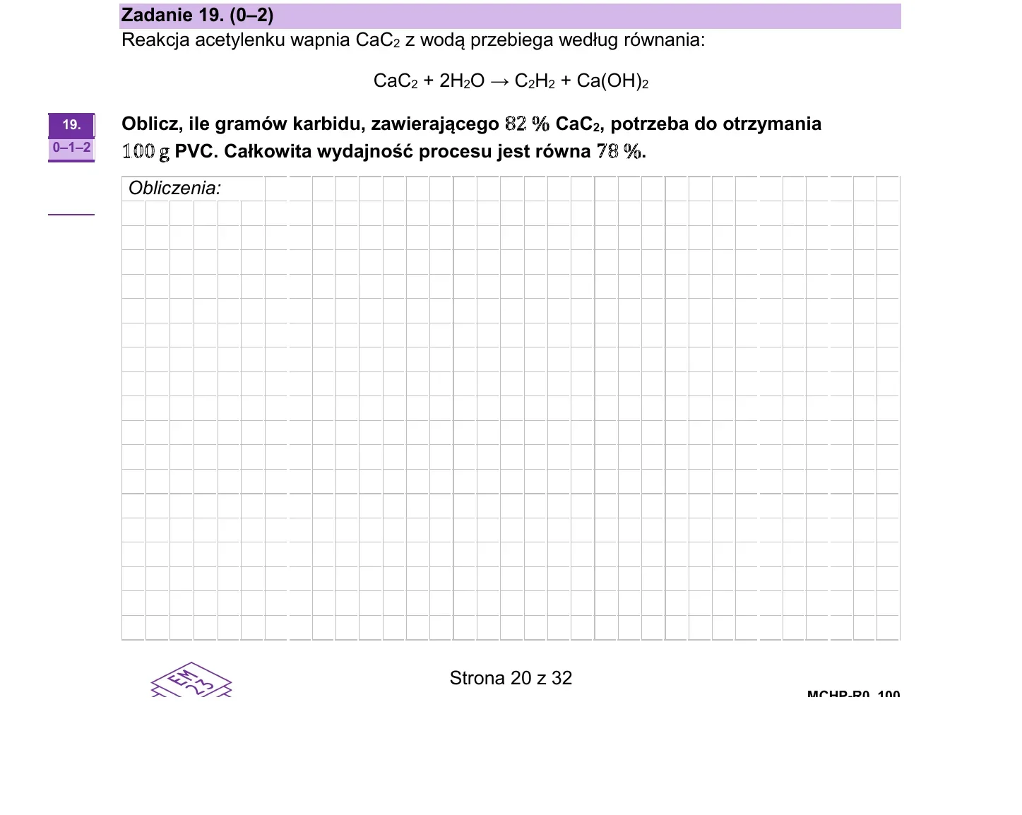 Zadanie 19 - chemia 2024 PR