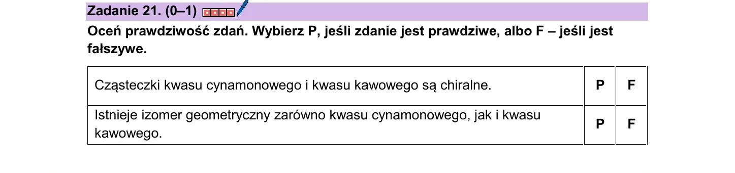 Zadanie 21 — chemia 2026, poziom rozszerzony, arkusz CKE