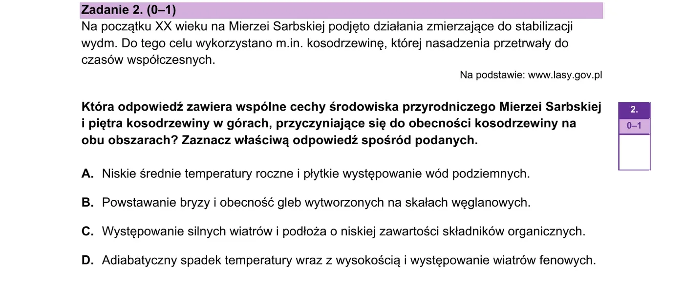 Pełna treść zadania 2 w arkuszu CKE 2023 PR