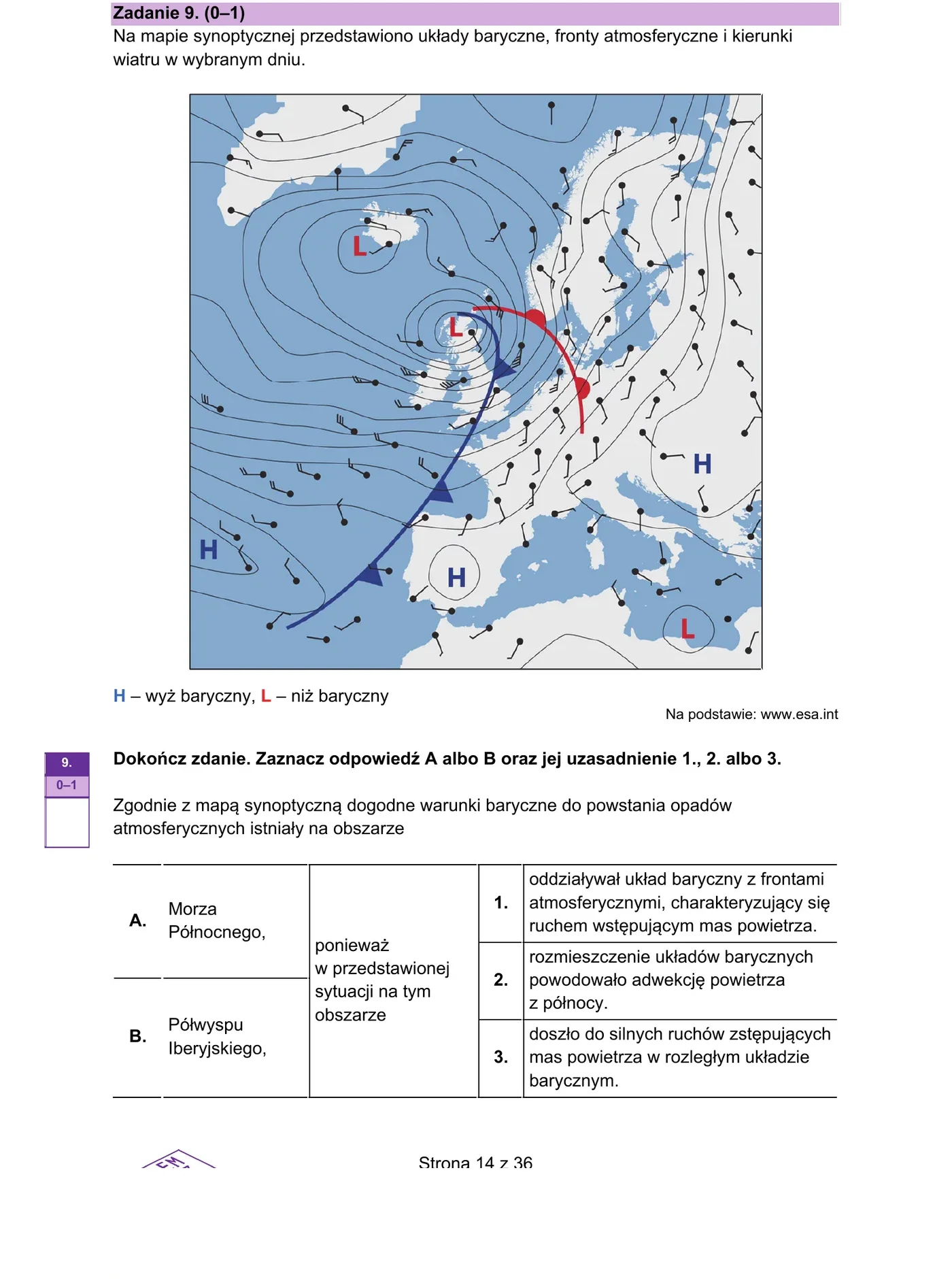 Tresc zadania 9 z arkusza CKE 2023 PR (str. 15)