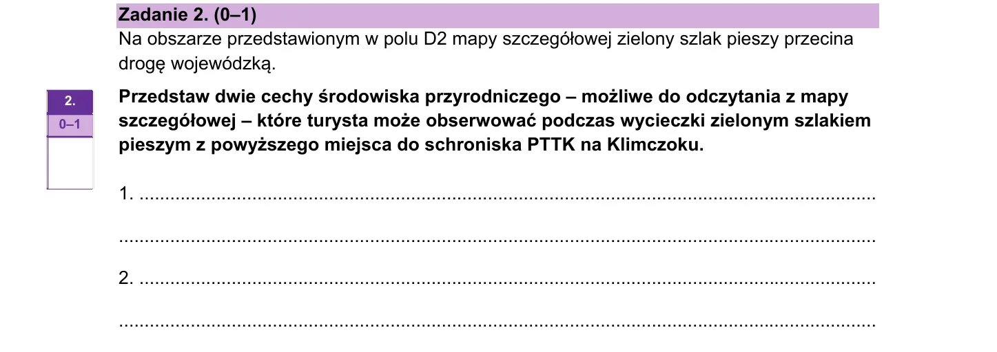 Zadanie 2 — geografia 2026, poziom rozszerzony, arkusz CKE