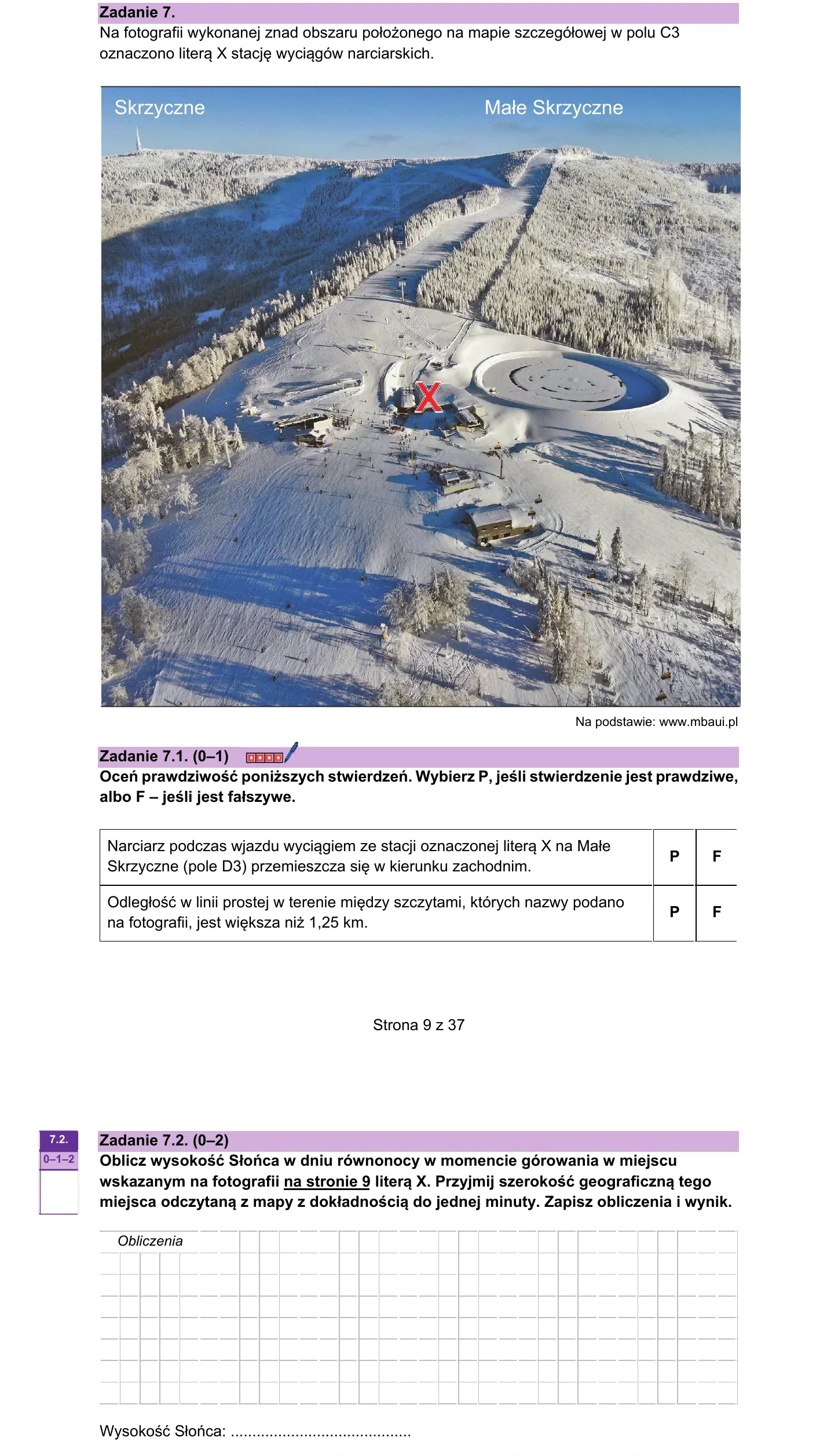 Zadanie 7 — geografia 2026, poziom rozszerzony, arkusz CKE