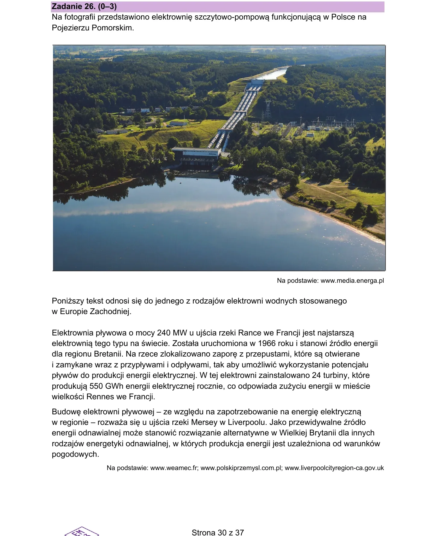 Zadanie 26 — geografia 2026, poziom rozszerzony, arkusz CKE