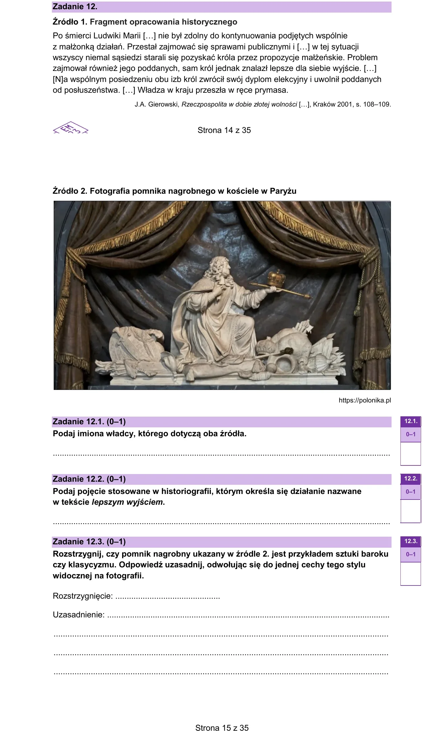 Zadanie 12 - historia 2024 PR
