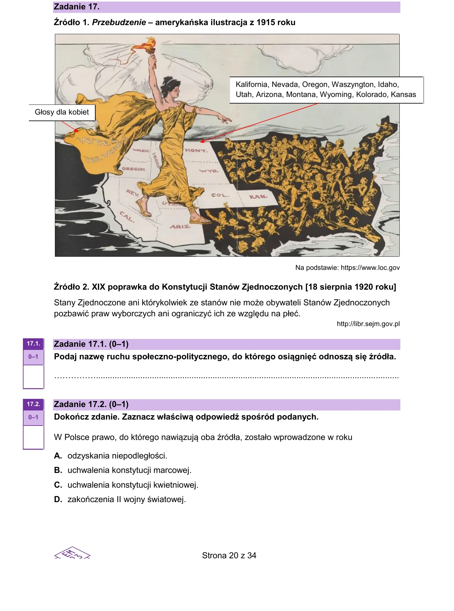 Zadanie 17 - historia 2025 PR