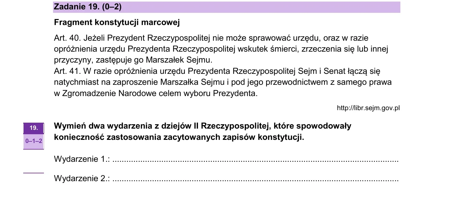 Zadanie 19 - historia 2025 PR