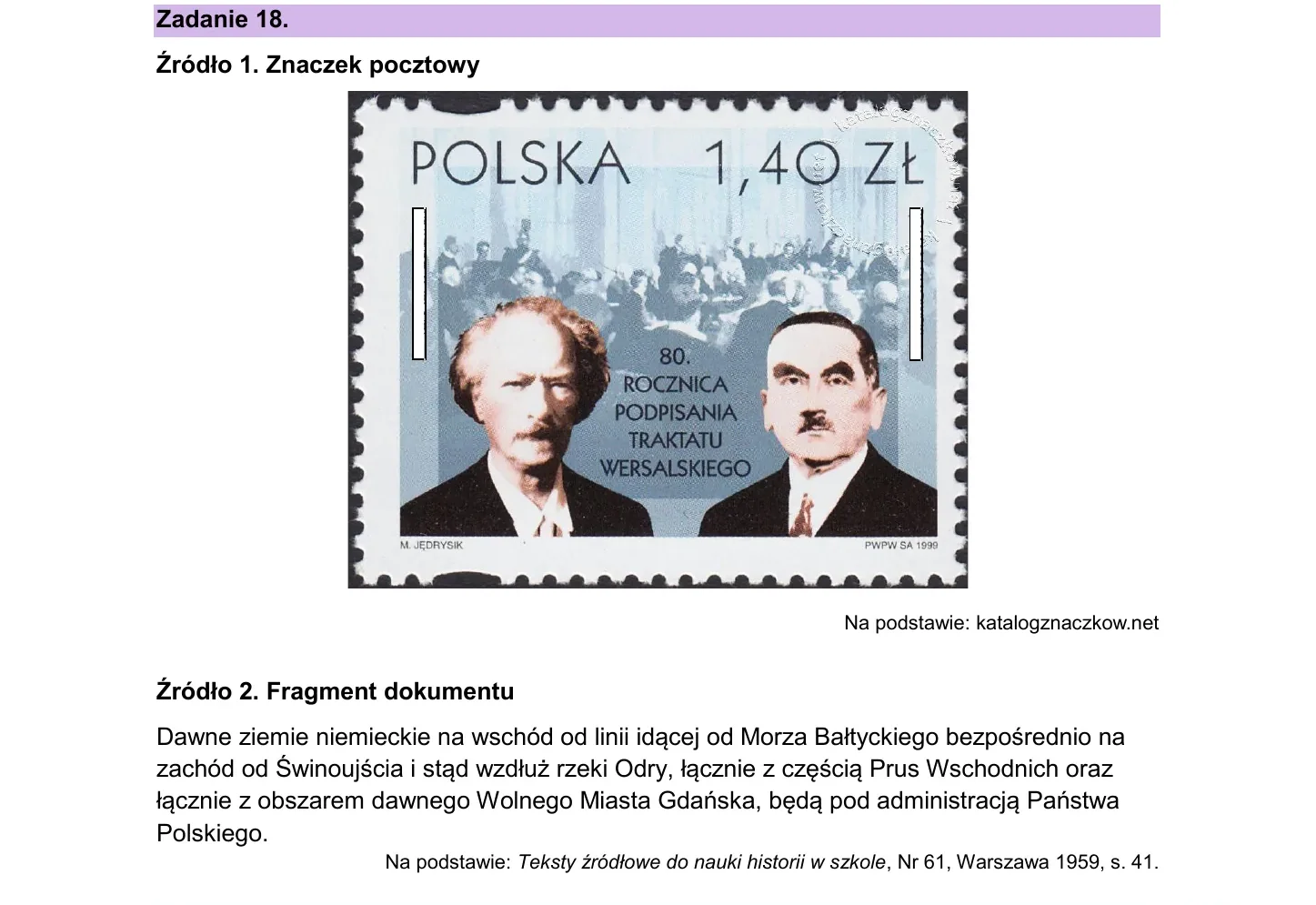 Zadanie 18 — historia 2026, poziom rozszerzony, arkusz CKE