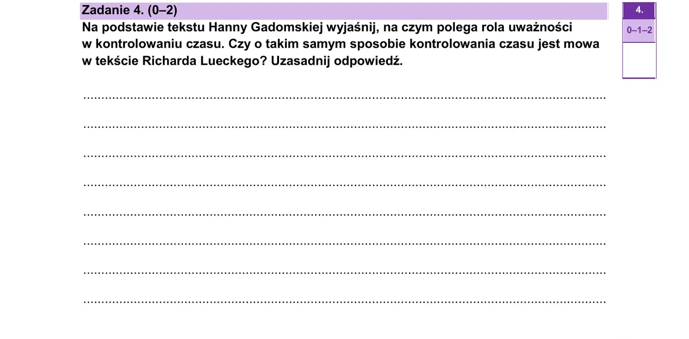 Zadanie 4 - strona 7 arkusza CKE
