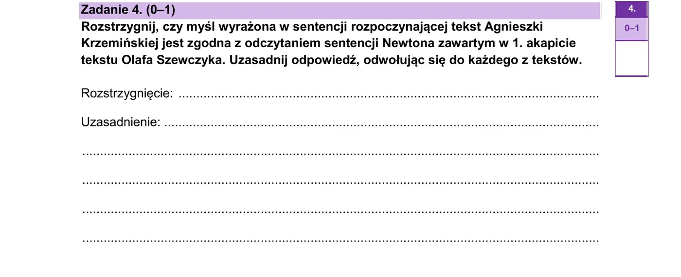 Zadanie 4 - strona 7 arkusza CKE maj 2026 poziom podstawowy