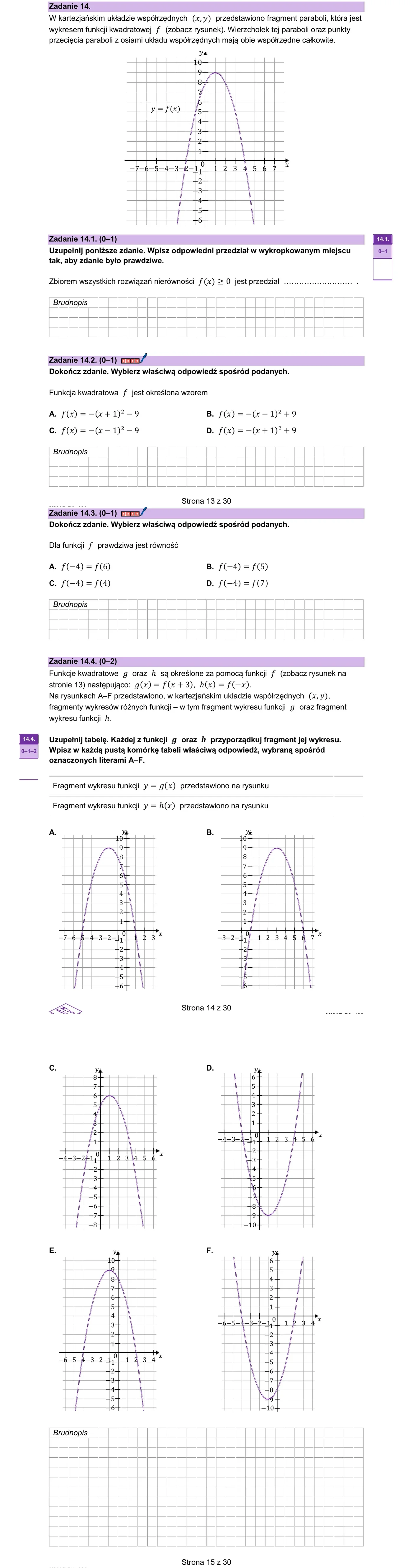 Zadanie 14 - strona 13 arkusza CKE