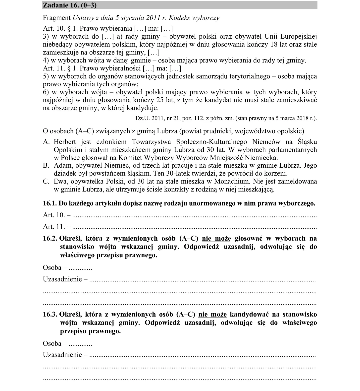 Zadanie 16 - WOS 2018 PR