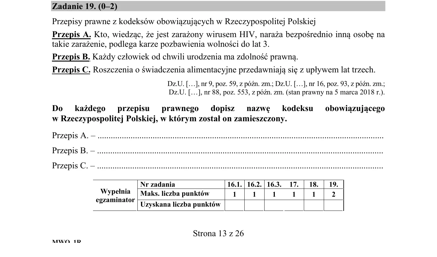 Zadanie 19 - WOS 2018 PR