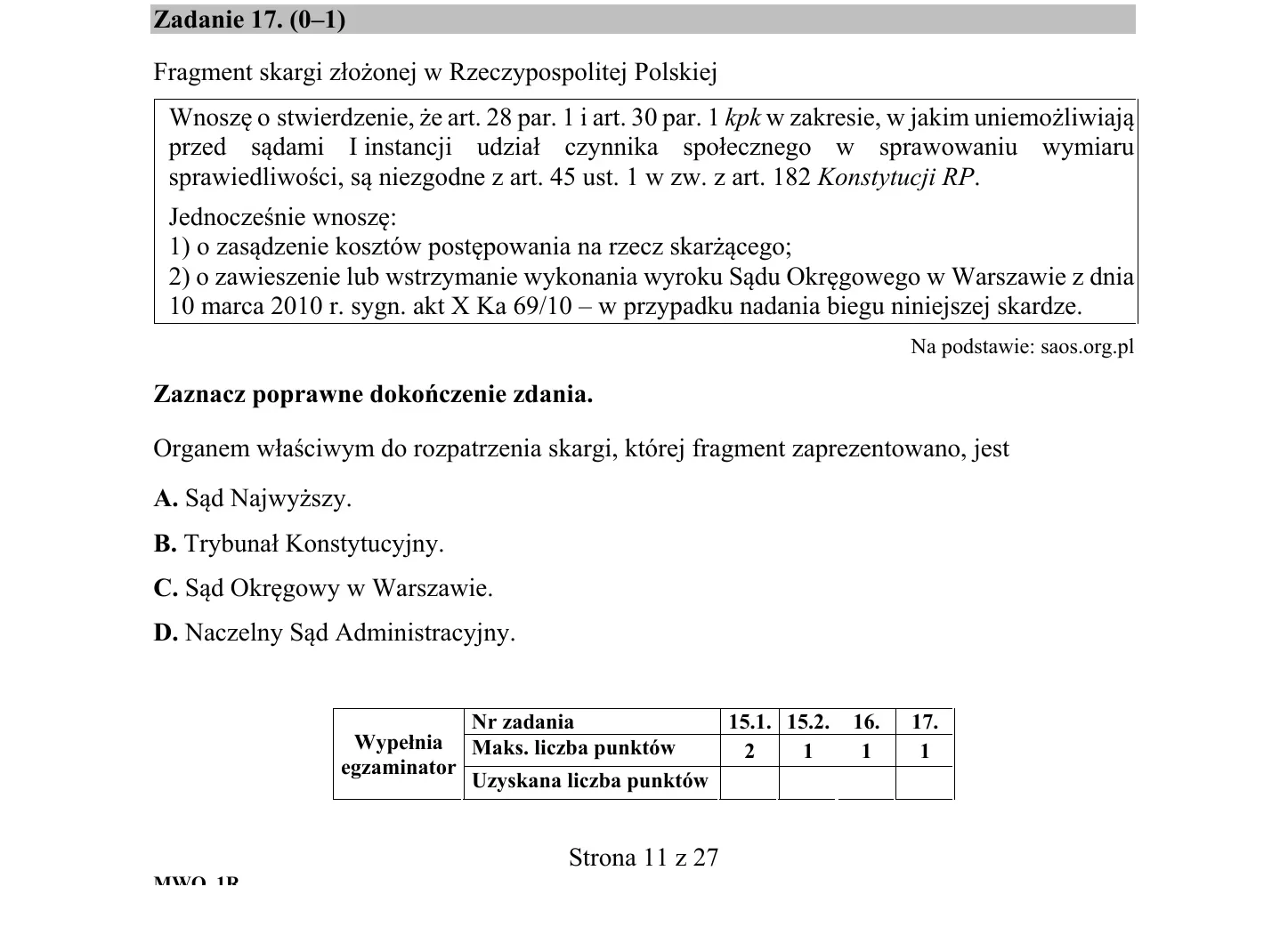 Zadanie 17 - WOS 2019 PR