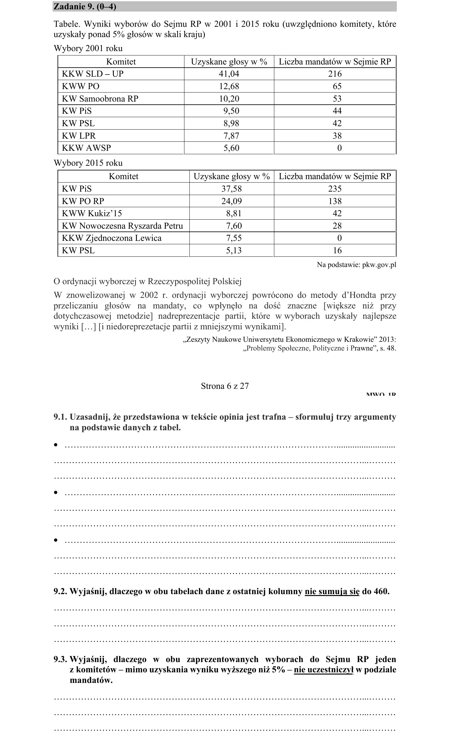Zadanie 9 - WOS 2020 PR