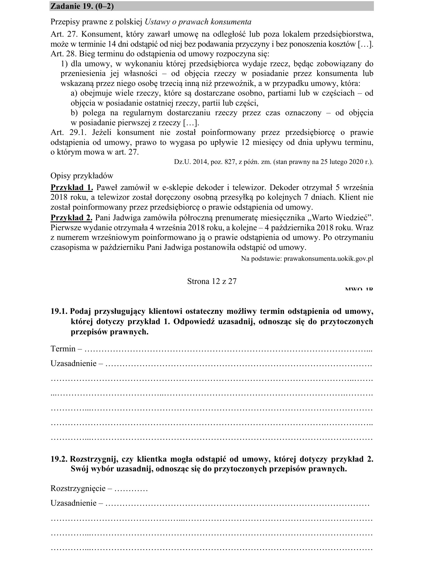 Zadanie 19 - WOS 2020 PR