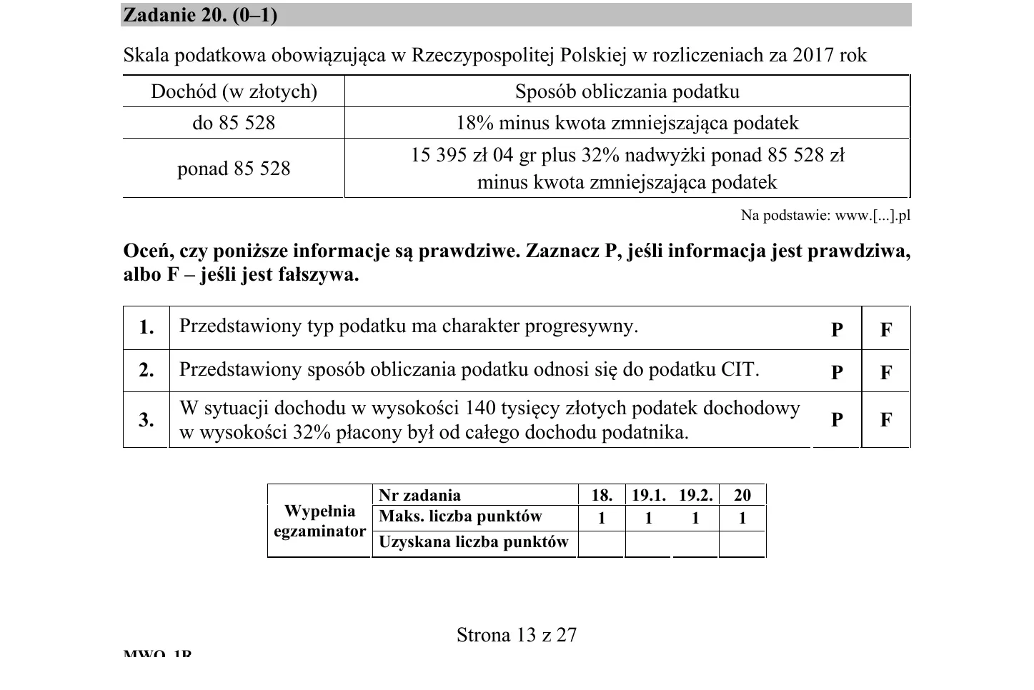 Zadanie 20 - WOS 2020 PR