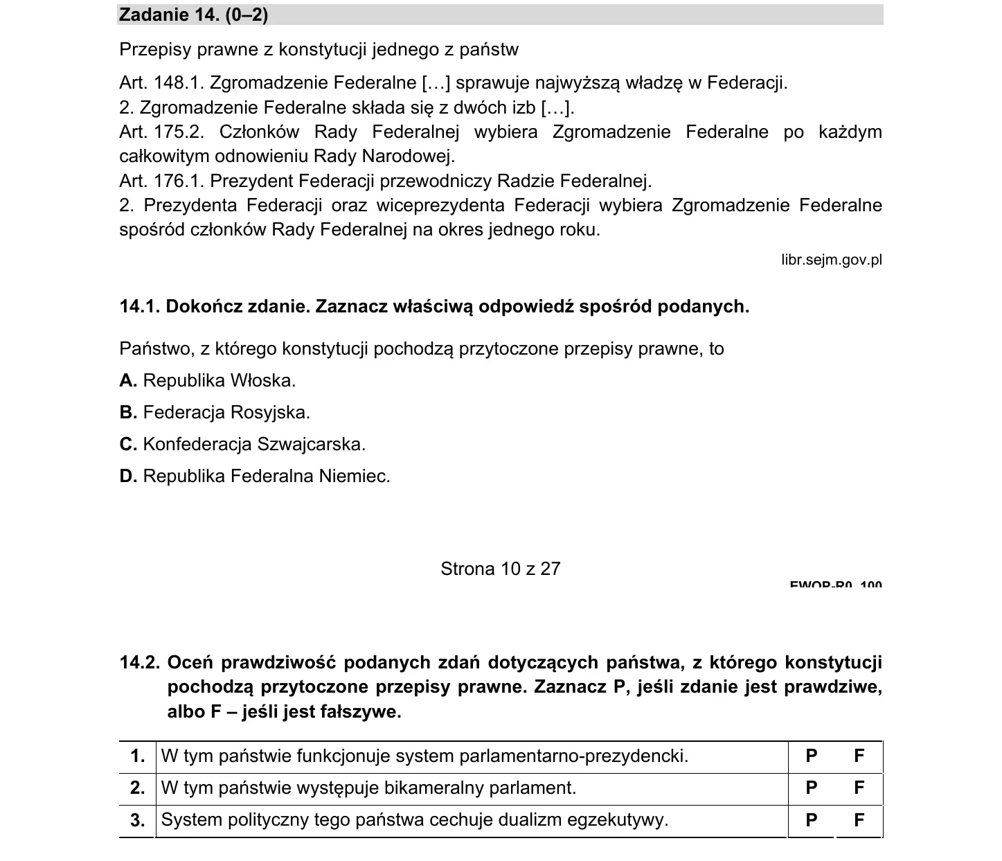 WOS PR 2021, zadanie 14