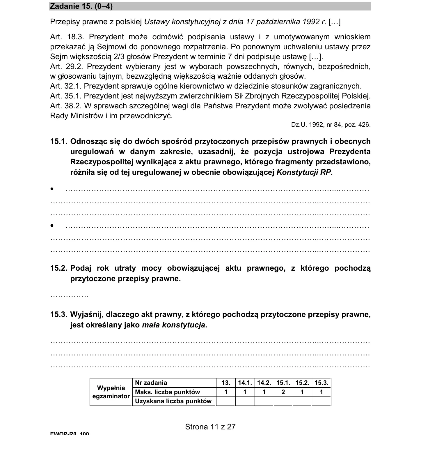 WOS PR 2021, zadanie 15