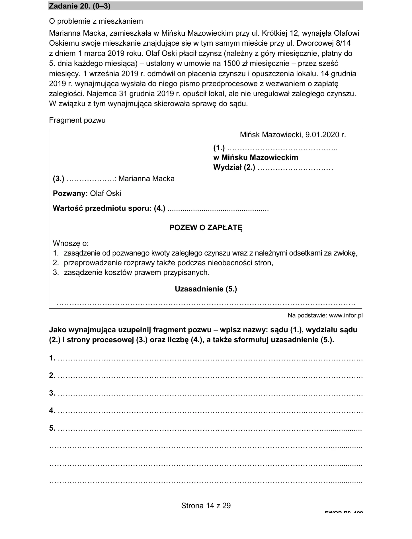 Zadanie 20 - WOS 2022 PR