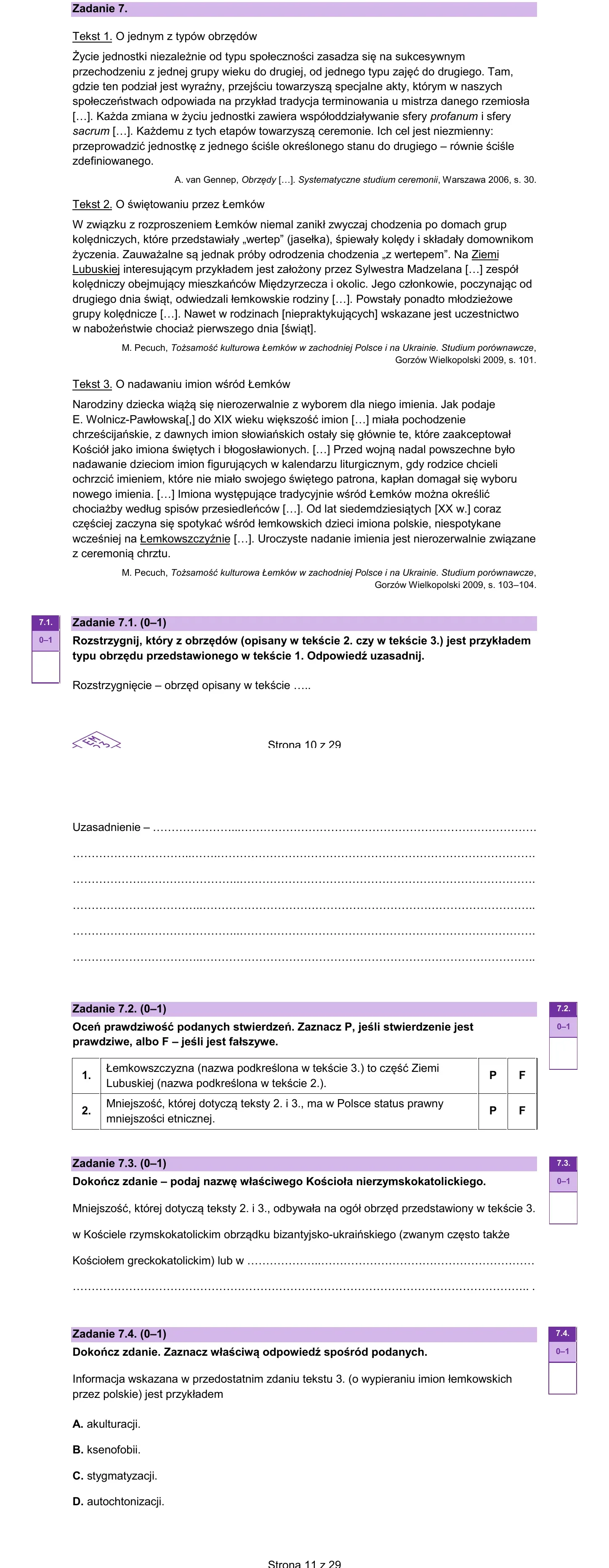 Zadanie 7 — WOS 2023, poziom rozszerzony, arkusz CKE