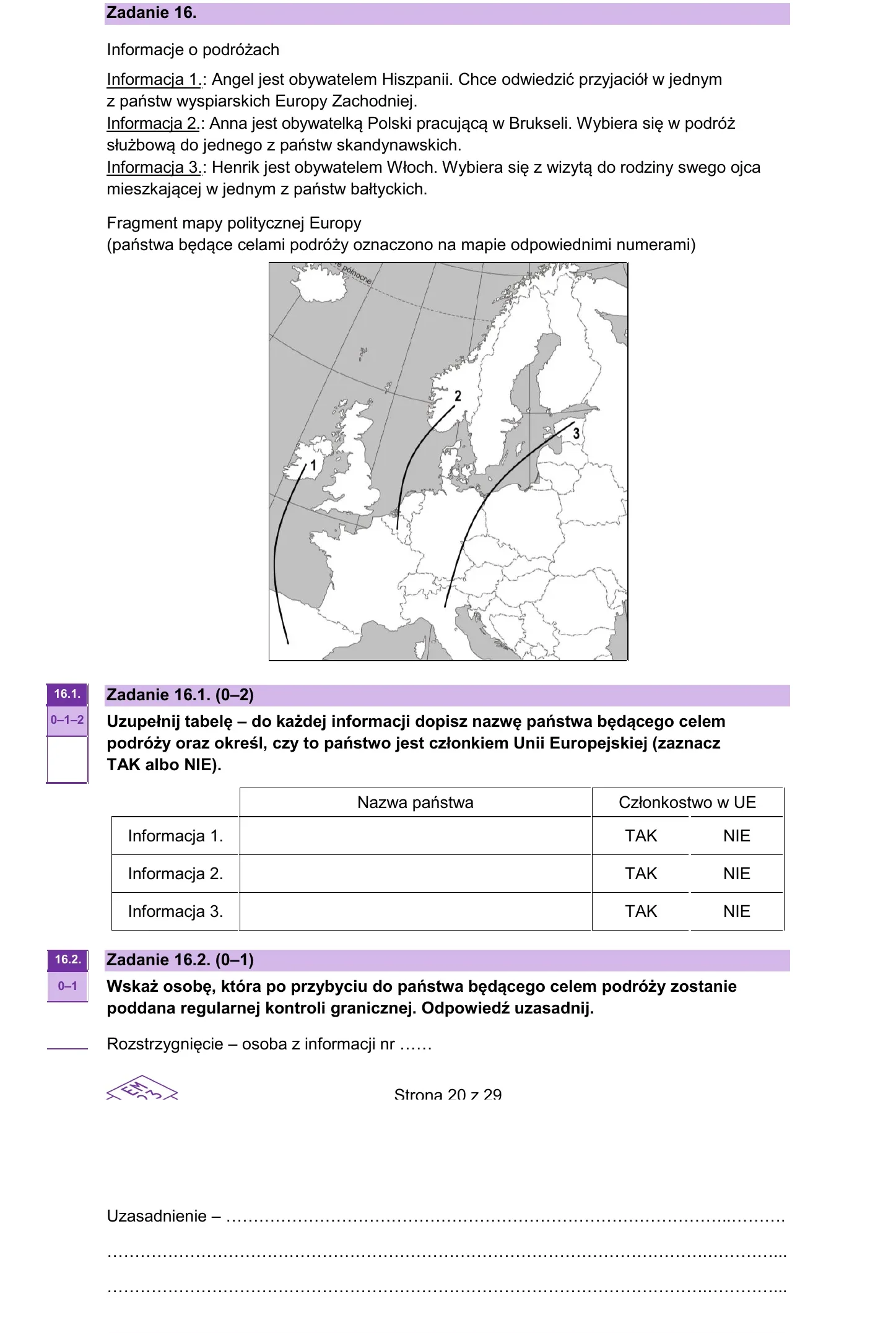 Zadanie 16 — WOS 2023, poziom rozszerzony, arkusz CKE
