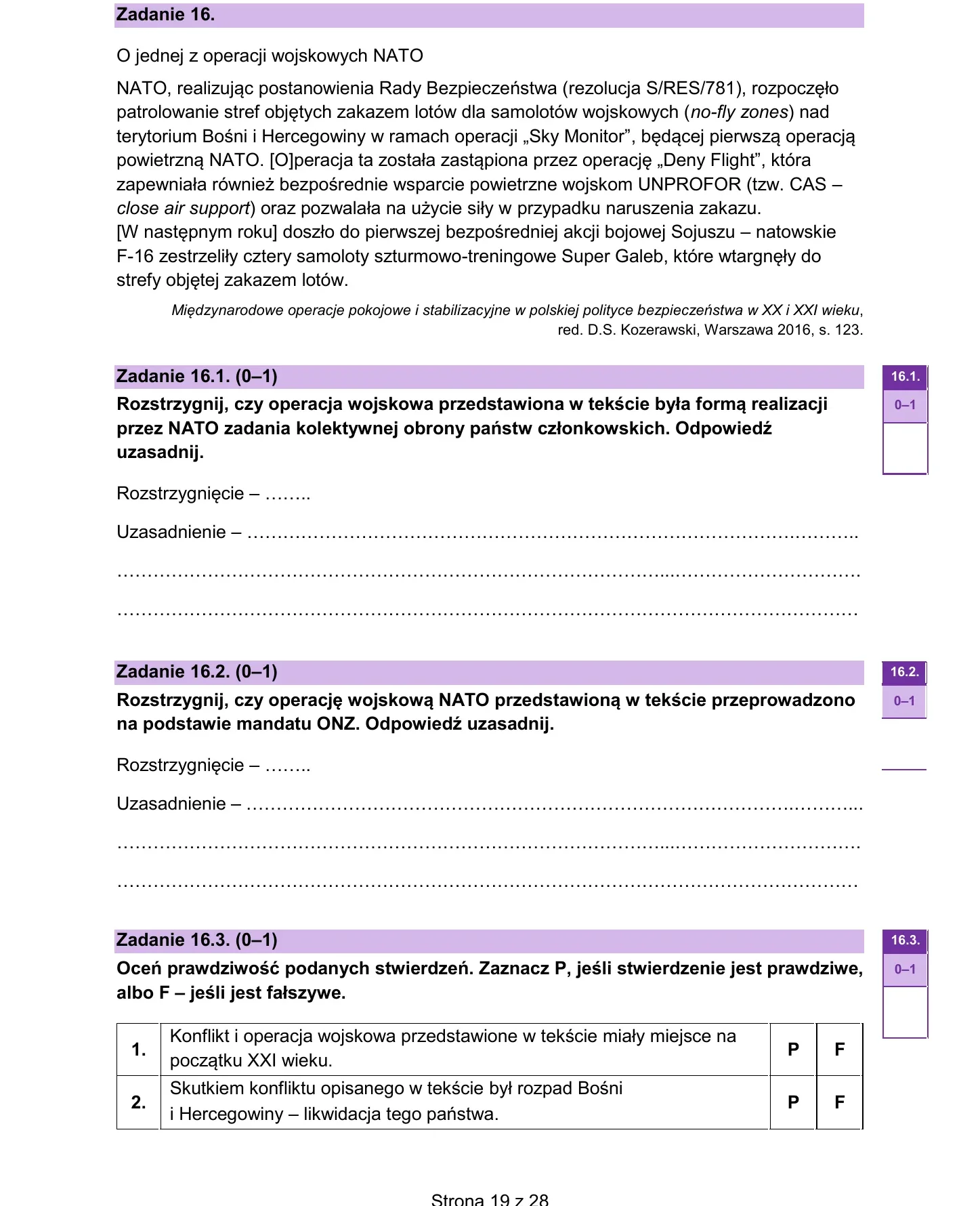 Zadanie 16 — WOS 2024, poziom rozszerzony, arkusz CKE