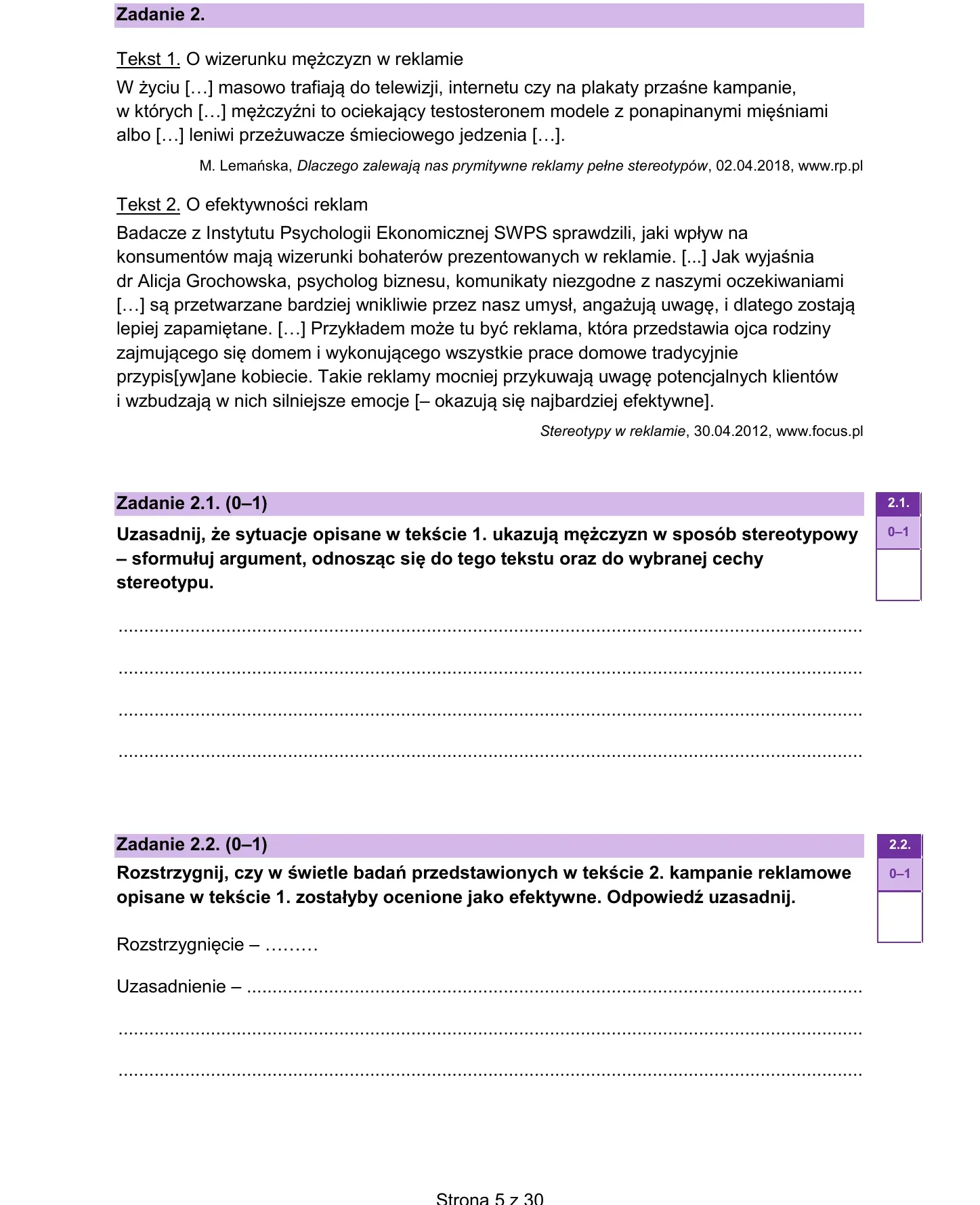 Zadanie 2 — WOS 2025, poziom rozszerzony, arkusz CKE