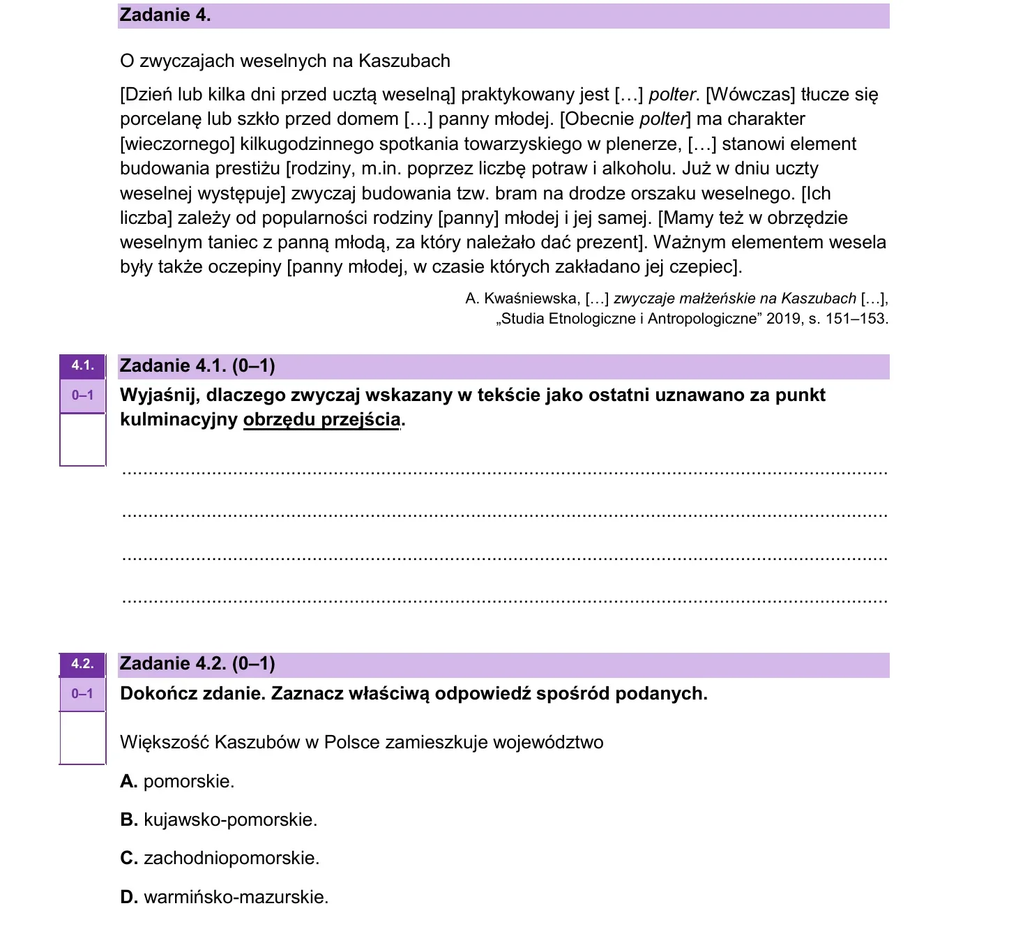 Zadanie 4 — WOS 2025, poziom rozszerzony, arkusz CKE