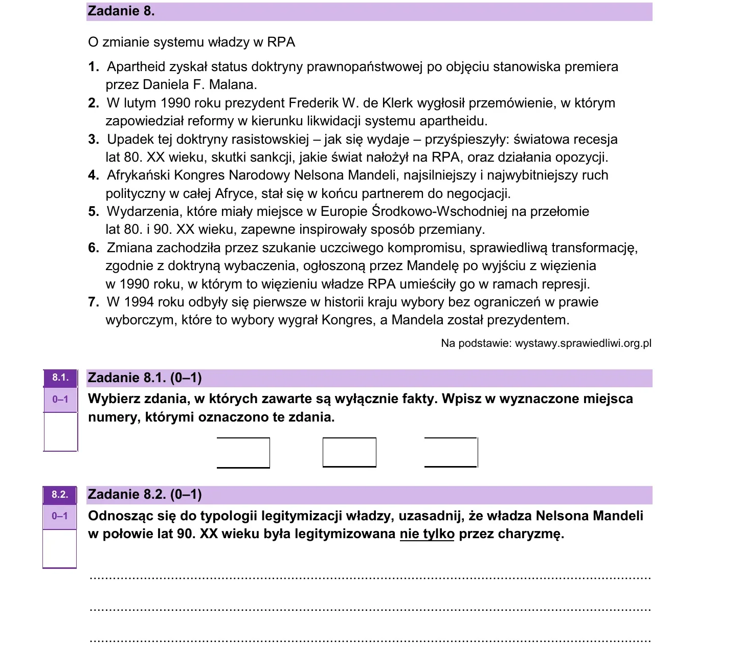 Zadanie 8 — WOS 2025, poziom rozszerzony, arkusz CKE