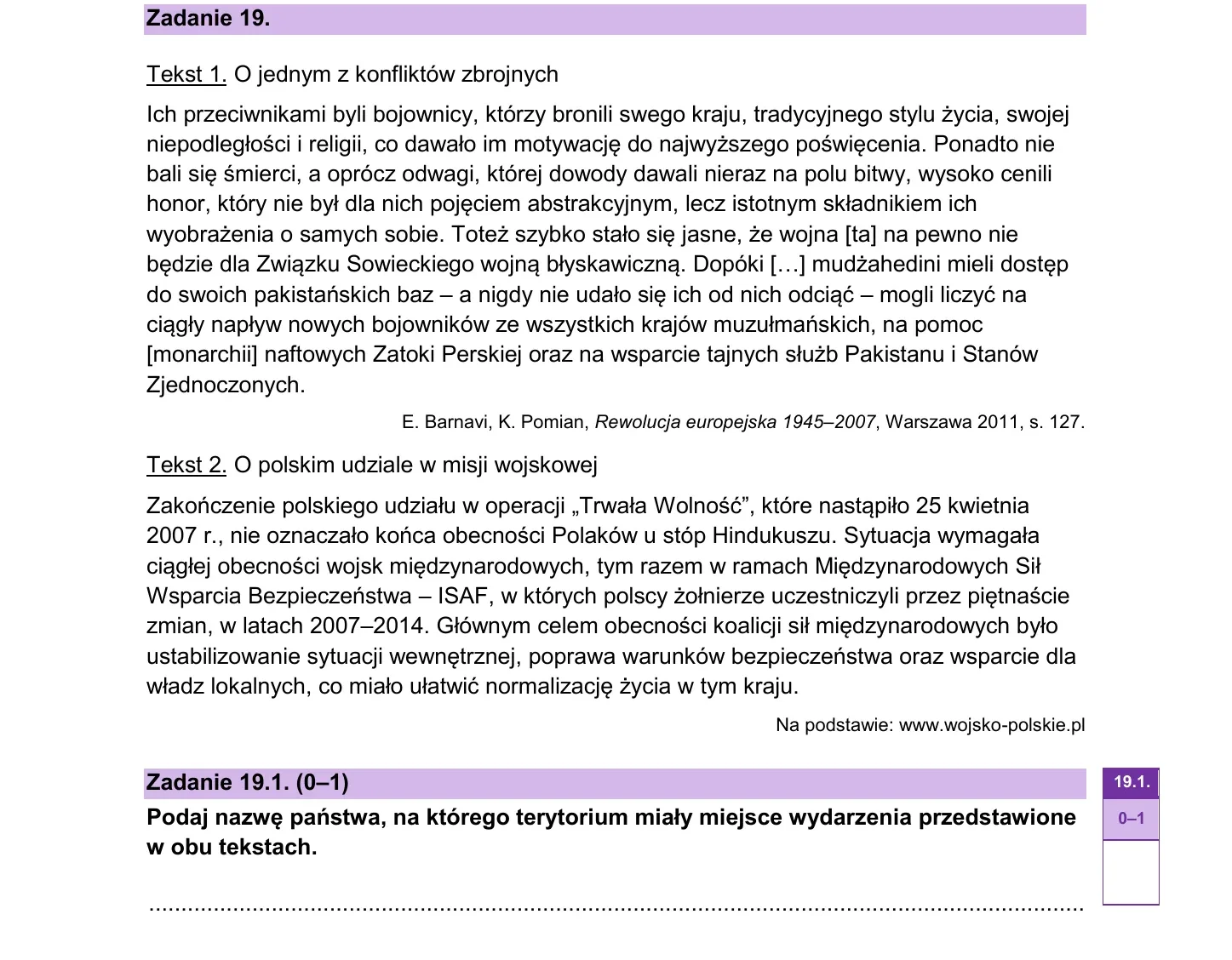 Zadanie 19 — WOS 2025, poziom rozszerzony, arkusz CKE