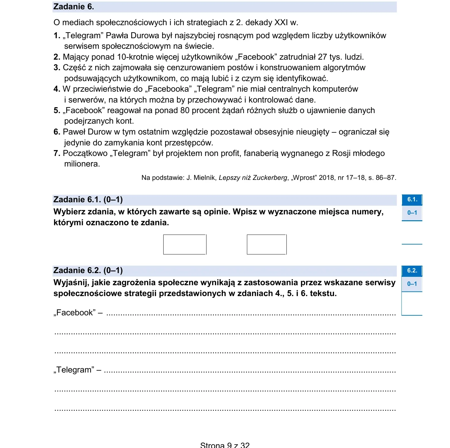 Zadanie 6 — WOS 2026, poziom rozszerzony, arkusz CKE